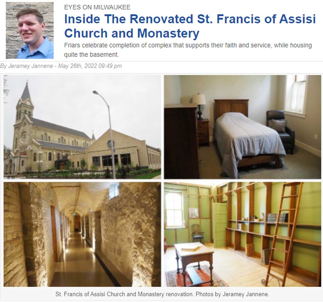 St. Francis Monastery Renovation and Addition in Milwaukee Wisconsin Article - C.D. Smith Construction Project