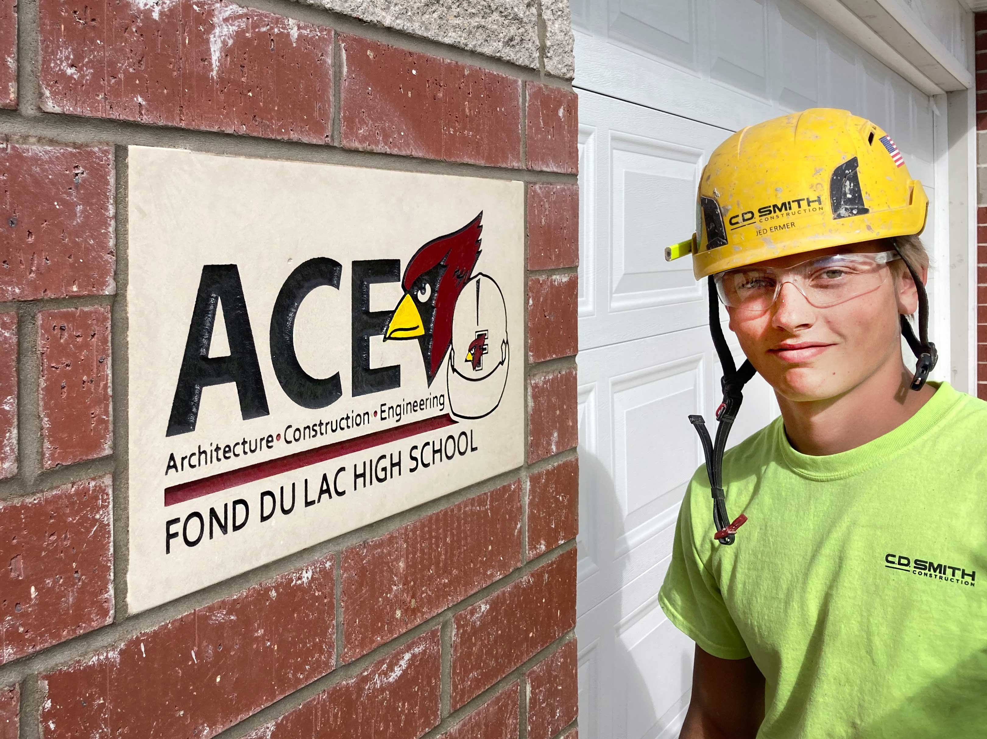 C.D. Smith Construction Building School Partnerships for Construction and Skilled Trades Career Fond du Lac ACE Masonry Week