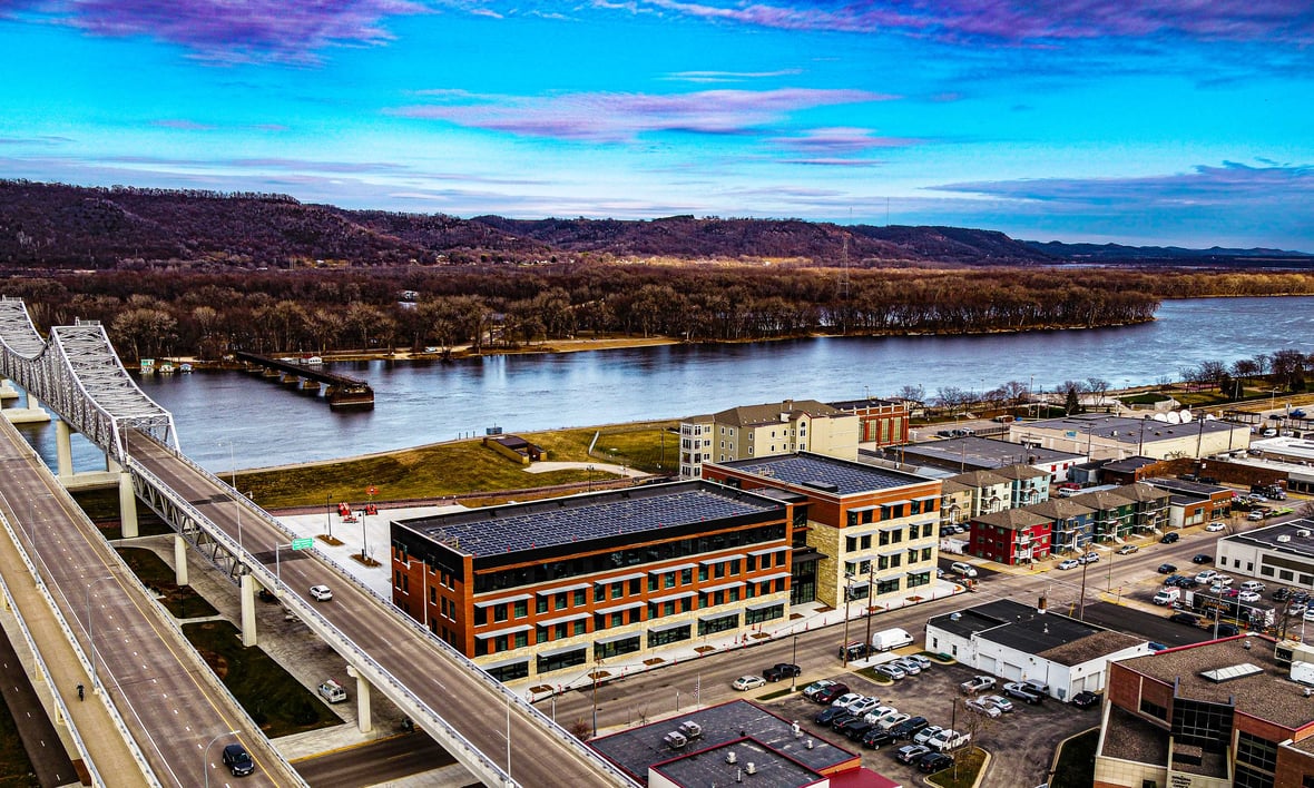 Fastenal Corporate Office in downtown Winona, Minnesota with C.D. Smith Construction