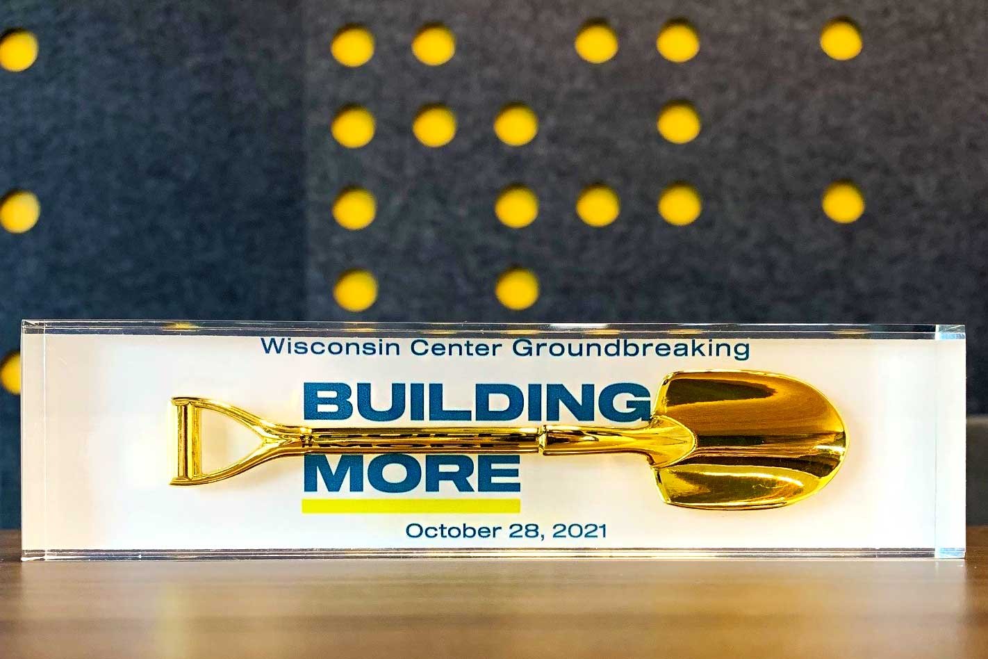 The Wisconsin Center Expansion project groundbreaking ceremony first shovels