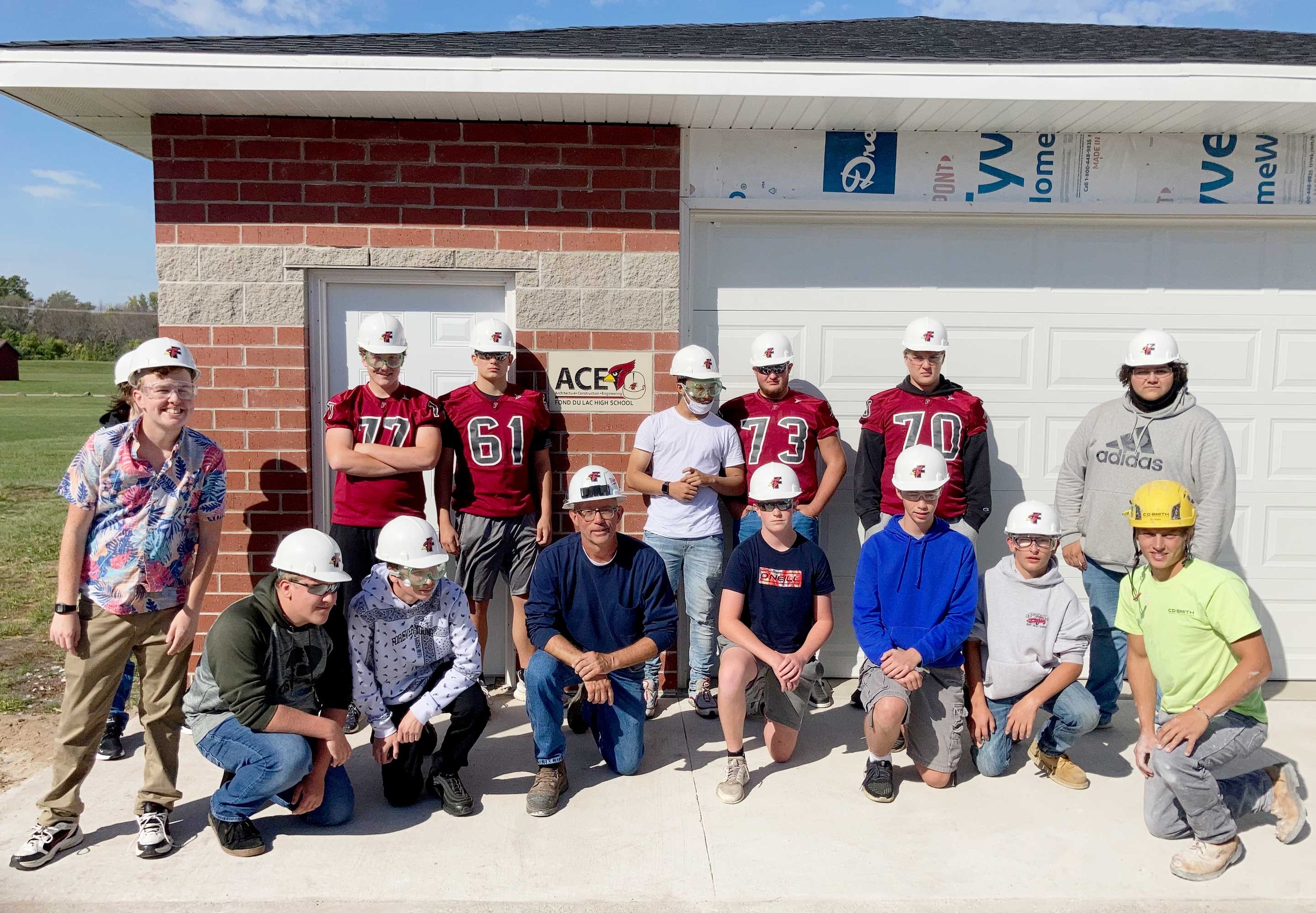 C.D. Smith Construction Building School Partnerships for Construction and Skilled Trades Career Fond du Lac ACE Masonry Week
