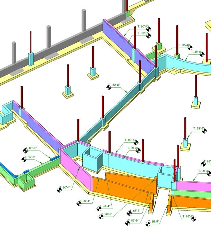 VDC-Virtual Design and Construction Technology on C.D. Smith Construction Projects Self Perform Trades Visual Aids