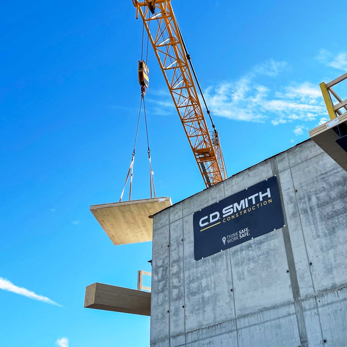  Ascent mass timber tower 25th floor to celebrate topping off Ascent mass timber tower as world's tallest with C.D. Smith Construction