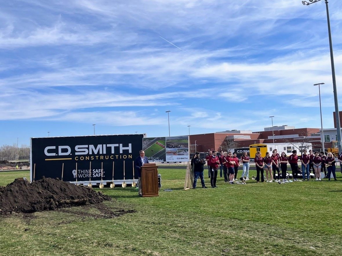 01 Fond du Lac School District Groundbreaking Cardinal Athletic Stadium with CD Smith Construction 1682001288258
