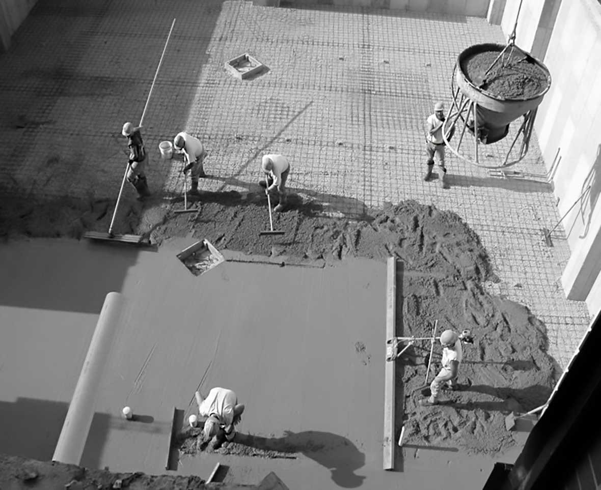 CD Smith Construction History Photo of Concrete Work