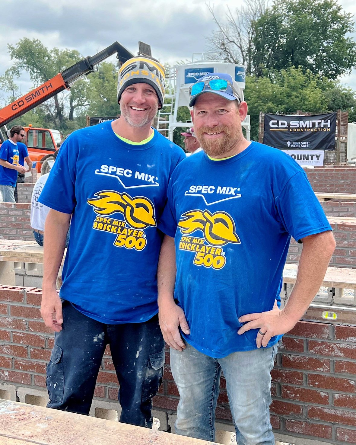 C.D. Smith Masonry Construction Team at the 2022 SPEC MIX BRICKLAYER 500 Regional Series at Fond du Lac Stone 