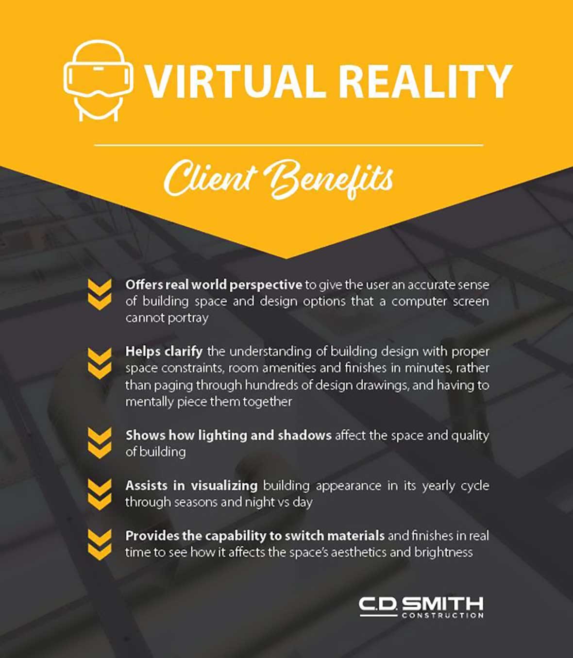 C.D. Smith Construction Virtual Reality Client Benefits