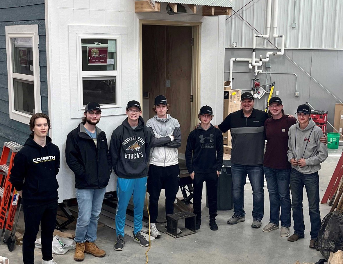 Advanced construction class of high school students received mentorship and hands-on experiences in the skilled trades from C.D. Smith & industry experts.