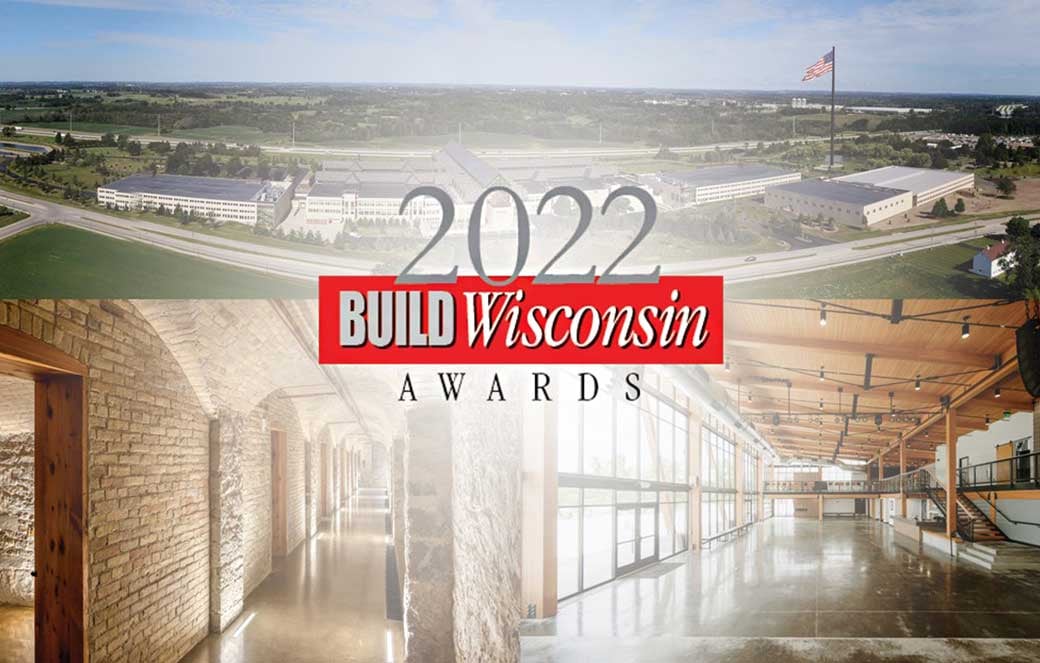 2022 BUILD Wisconsin Award Winners icon with C.D. Smith Construction Projects