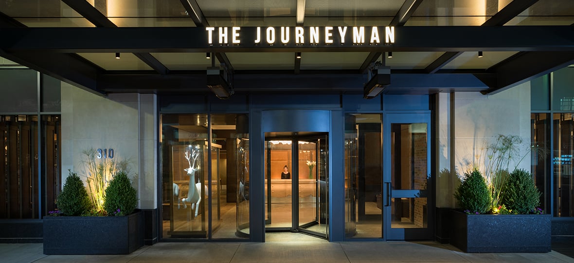 C.D. Smith served as a development partner for Journeyman Hotel in Milwaukee, providing construction management services. The Journeyman is located in Milwaukee's historic third ward.