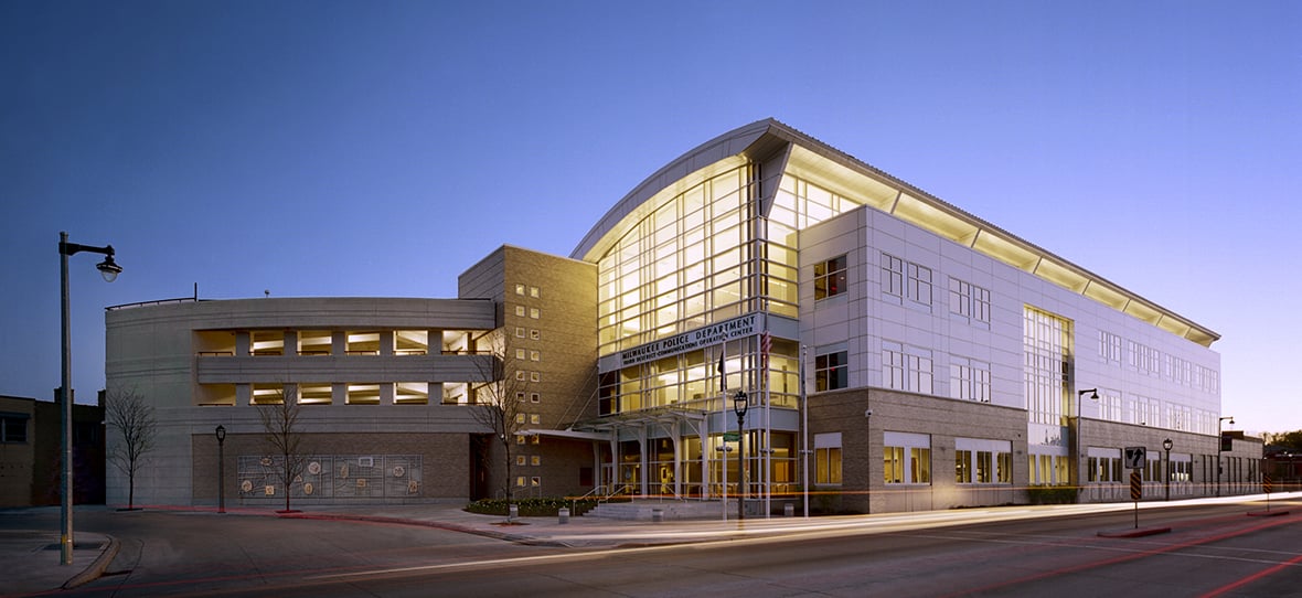 C.D. Smith self-performed all pre-cast, carpentry, studs and drywall, and masonry work on the Milwaukee Police Department Third District and Communications Operating Center.