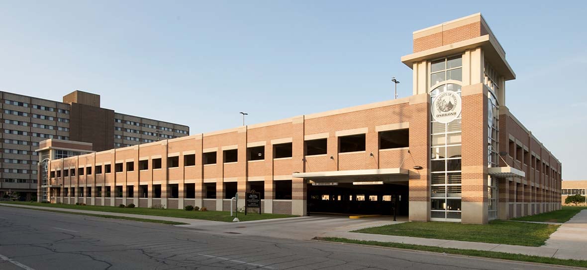 C.D. Smith constructed the South Campus Parking Ramp for UW- Oshkosh in Oshkosh, Wisconsin. C.D. Smith self-performed all concrete, masonry, steel and precast work. The project was completed ahead of schedule.