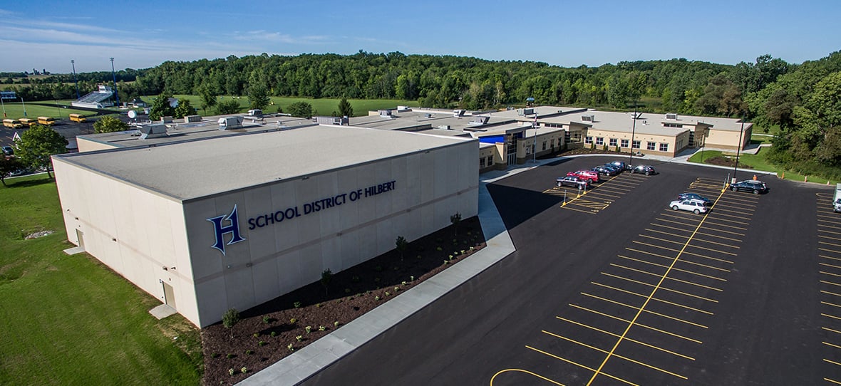 C.D. Smith was hired by the Hilbert School District to provide Preconstruction and Construction Management services for renovations and an elementary addition to its existing high/middle school facility. C.D. Smith self-performed all concrete, steel, masonry, and finish carpentry.