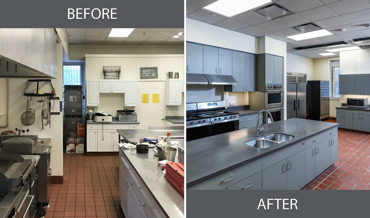 Before & After St. Francis Monastery Renovation and Addition in Milwaukee Wisconsin - C.D. Smith Construction Project