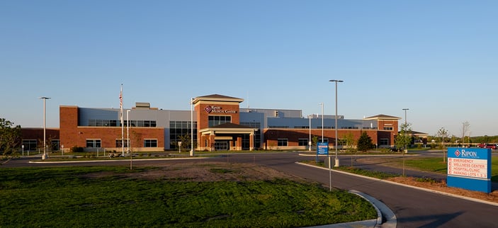 Agnesian HealthCare Ripon Medical Center Patient Room Headwall & Footwall Prefabrication Construction Project