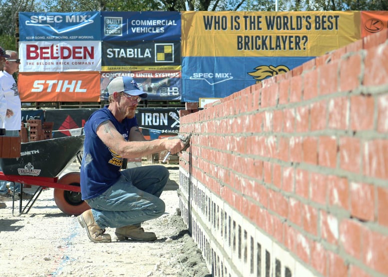 Two C.D. Smith Masonry Construction Teams competed in the 2021 SPEC MIX BRICKLAYER 500 Regional Series at Fond du Lac Stone 