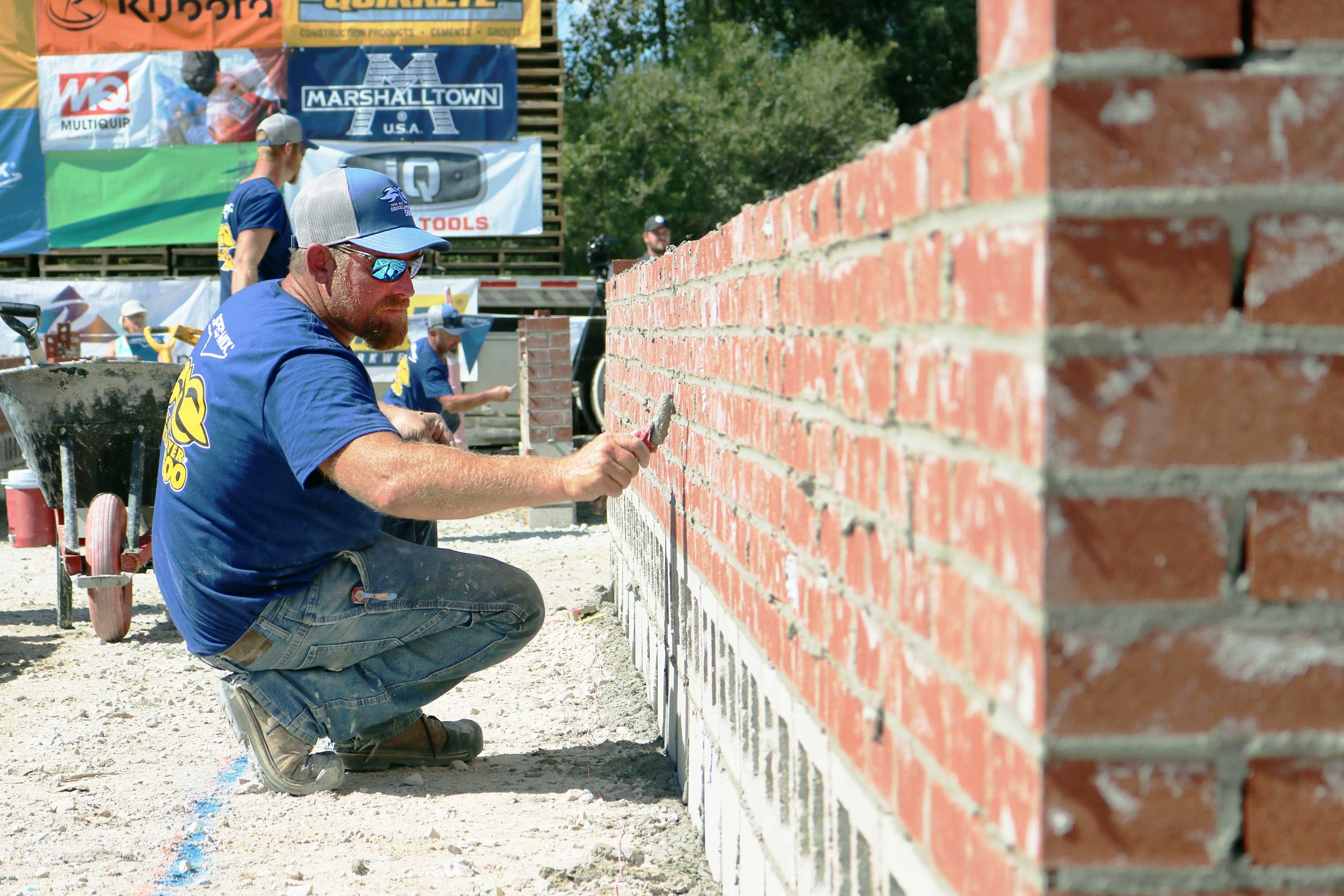 Two C.D. Smith Masonry Construction Teams competed in the 2021 SPEC MIX BRICKLAYER 500 Regional Series at Fond du Lac Stone 