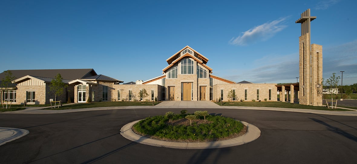 Holy Family Catholic Church in Fond du Lac, Wisconsin is the centerpiece of the large Holy Family Parish and was built by C.D. Smith Construction in 2007.