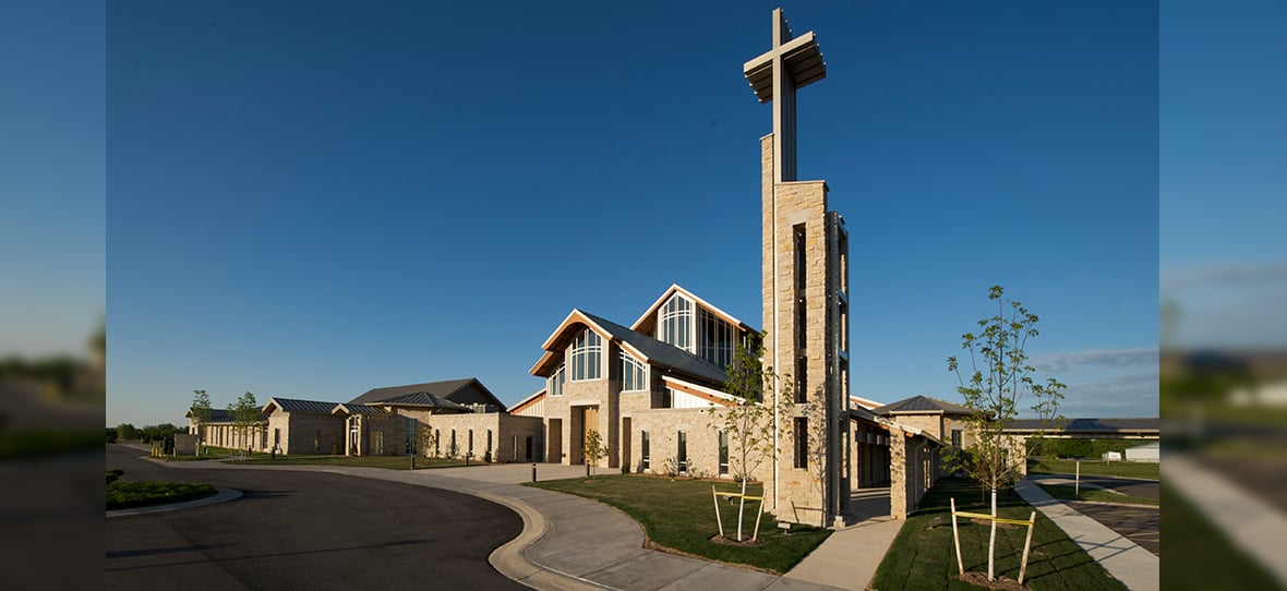 Holy Family Catholic Church in Fond du Lac, Wisconsin is the centerpiece of the large Holy Family Parish and was built by C.D. Smith Construction in 2007.