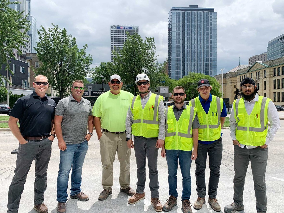 Members of the C.D. Smith Construction Crew who worked on the Ascent Project