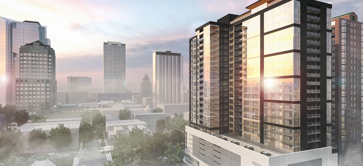 Ascent luxury apartments building world's tallest mass timber tower in Milwaukee