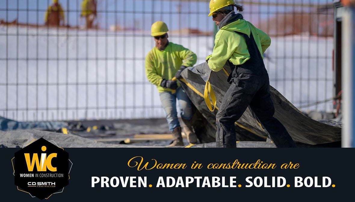 At C.D. Smith we support + celebrate women in construction and focus on diversity + inclusion for advancing female workers.