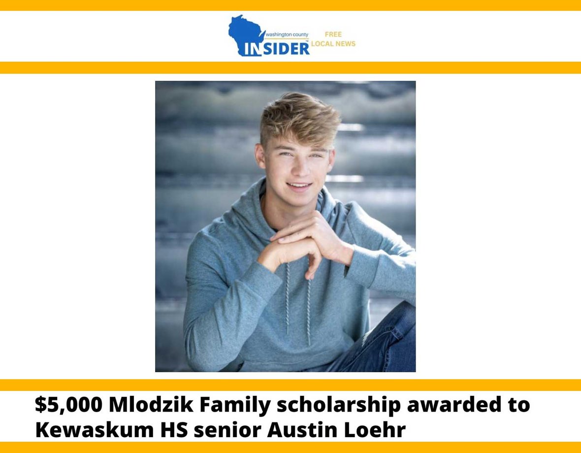 Austin Loehr Headshot for Receiving Construction Management Scholarship and CD Smith Apprenticeship with Superintendent Give Back