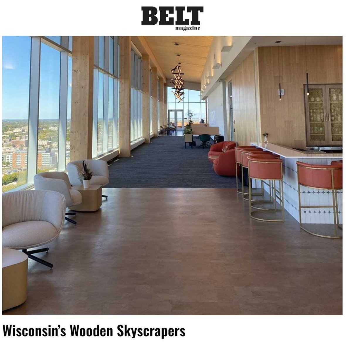 BELT Magazine feature image for article about Ascent MKE mass timber building in Milwaukee Wisconsin