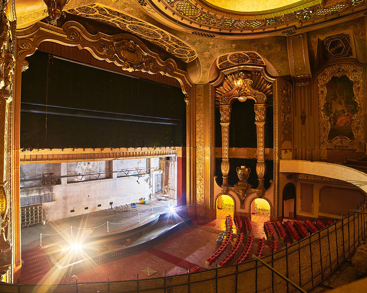 Before-and-after-Milwaukee-Symphony-Orchestra-historic-restoration-construction-project---theater-+-stage-of-Warner-Grand-Theatre-Bradley-Symphony-Center-007