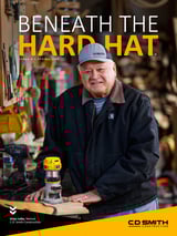 Cover page of Spring 2024 Issue of Beneath the Hard Hat Magazine by CD Smith Construction