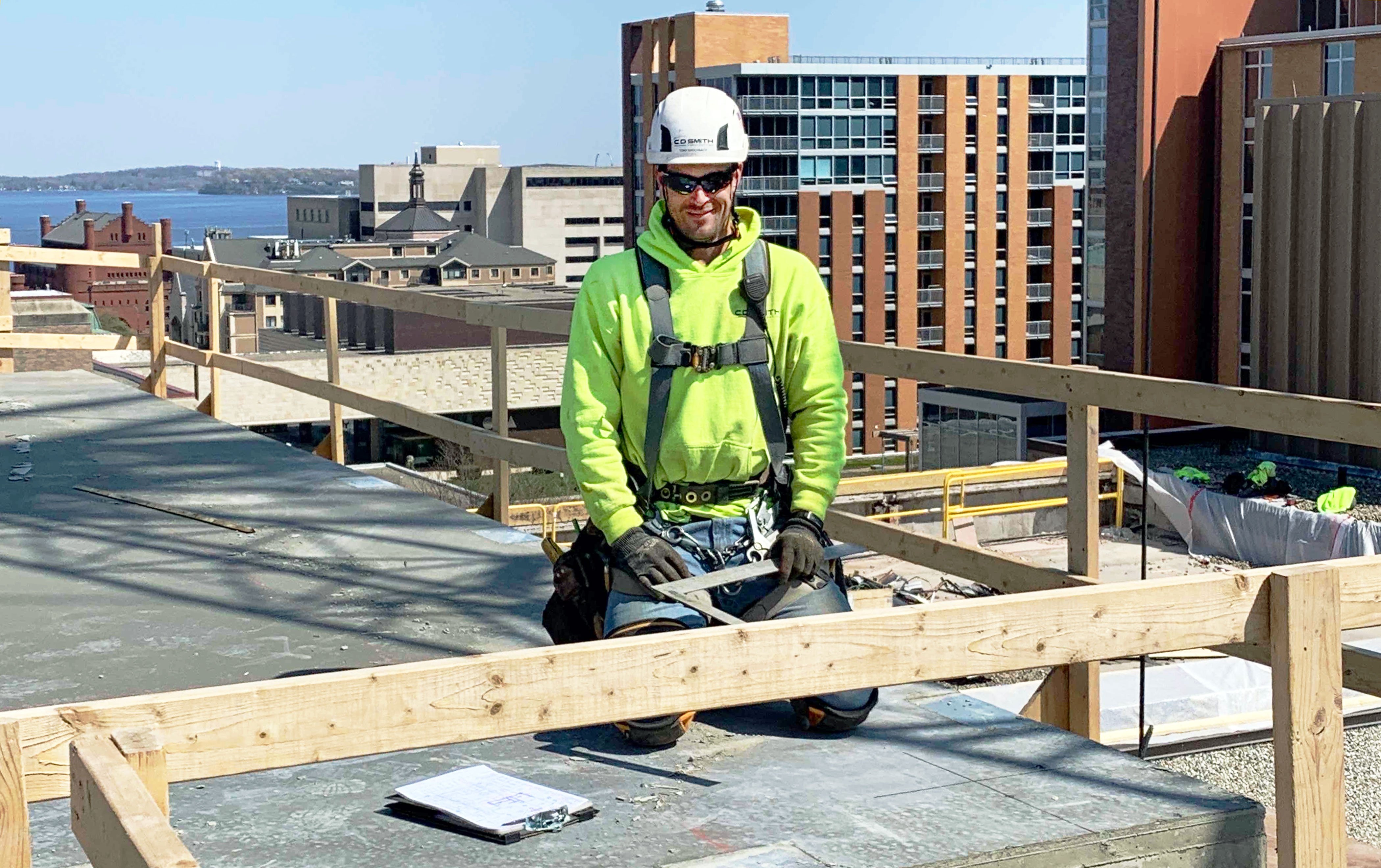 C.D. Smith Construction Carpenter Superintendent Tony Birschbach Commercial Construction Trades Field Team Renovation Project