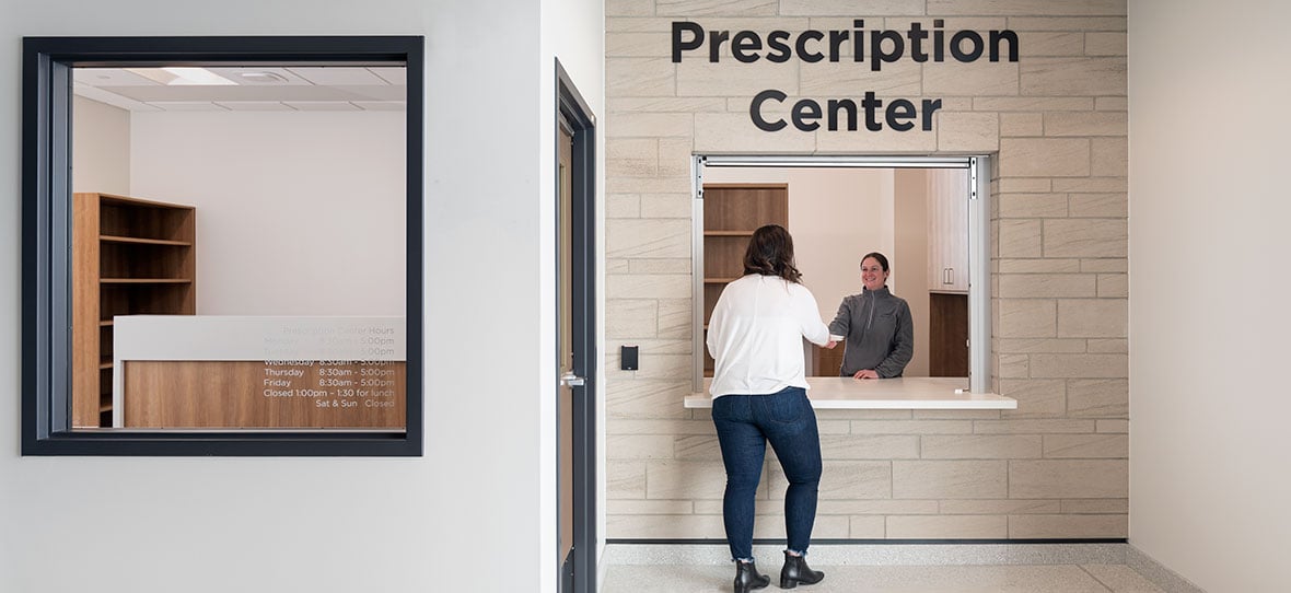 C.D. Smith Construction Manager modern healthcare architecture building project SSM Health Beaver Dam Clinic prescription design