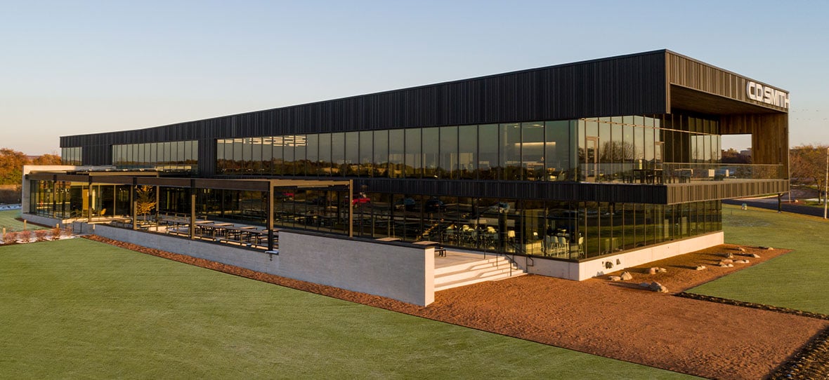 High-performance Building with C.D. Smith Construction manager means living green for LEED gold certified environmental sustainability projects