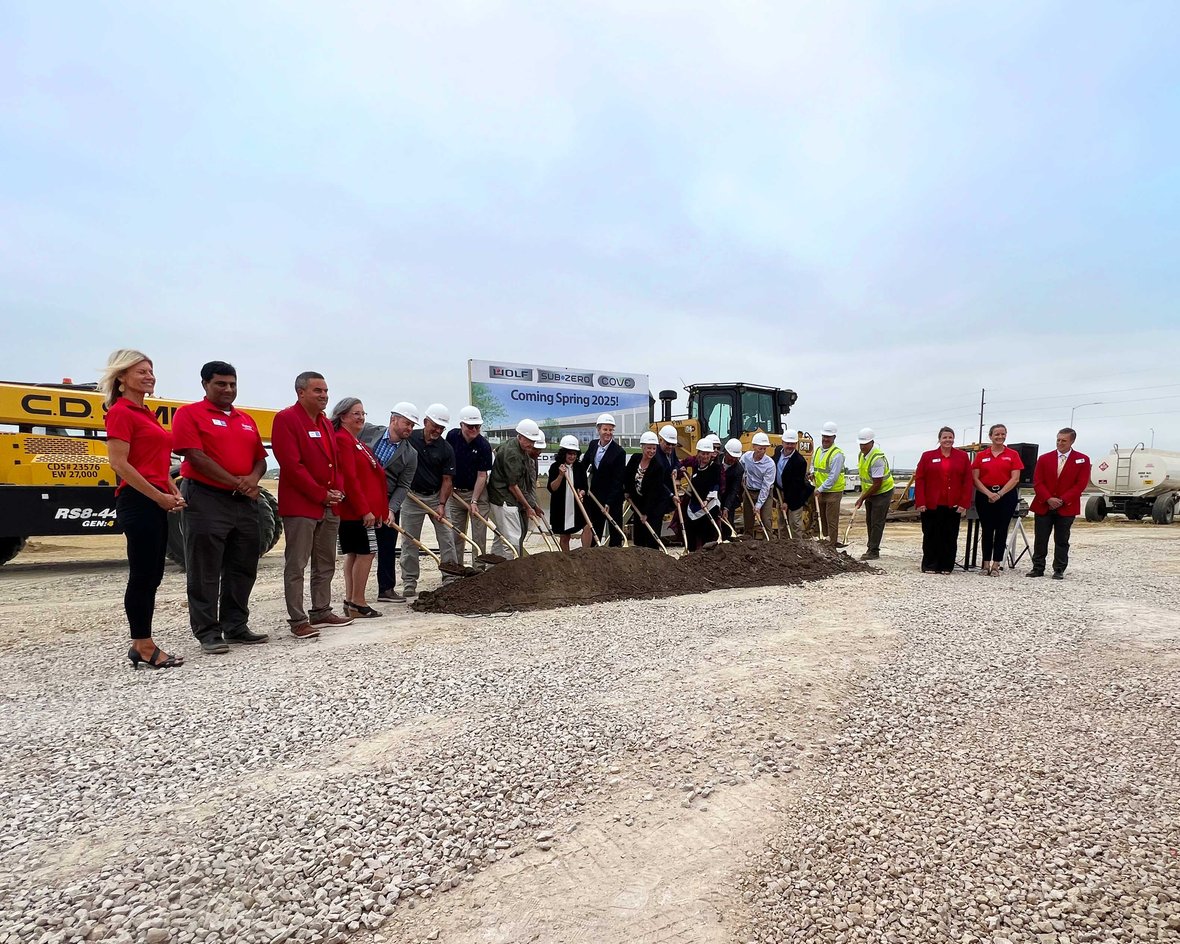 Customers with Shovels at Sub-Zero Manufacturing Facility Building Project Groundbreaking