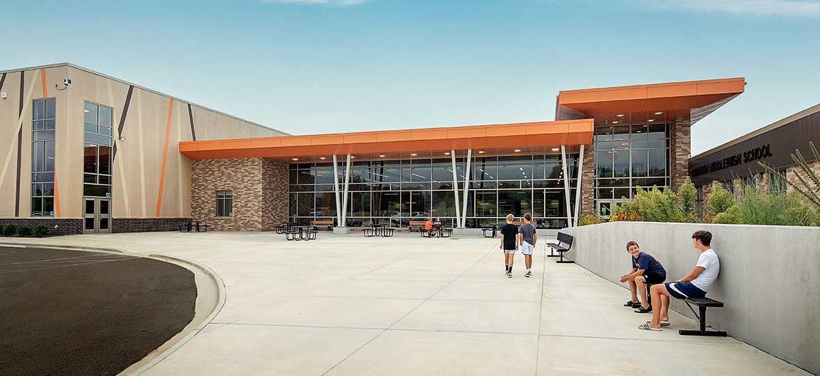 Modern School Building C.D. Smith Construction Manager & Preconstruction for Horicon School District Commercial Project