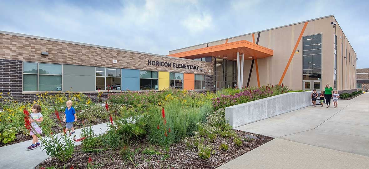 Modern School Building C.D. Smith Construction Manager & Preconstruction for Horicon School District Commercial Project
