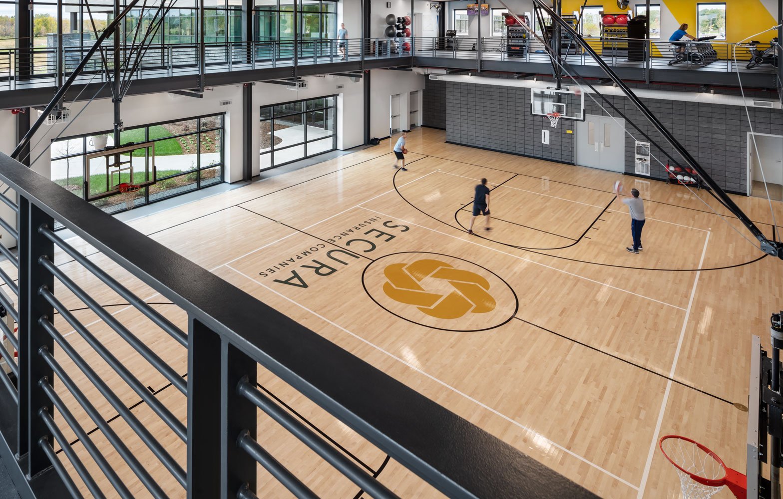SECURA Insurance Companies Corporate Headquarters' basketball court