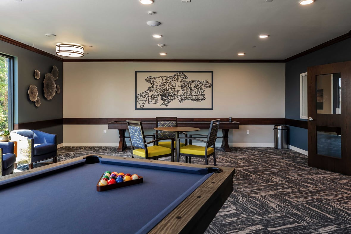 Fieldstone Rolling Bay Home for Seniors Bainbridge Island Washington Design Build C.D. Smith Construction_070_gameroom