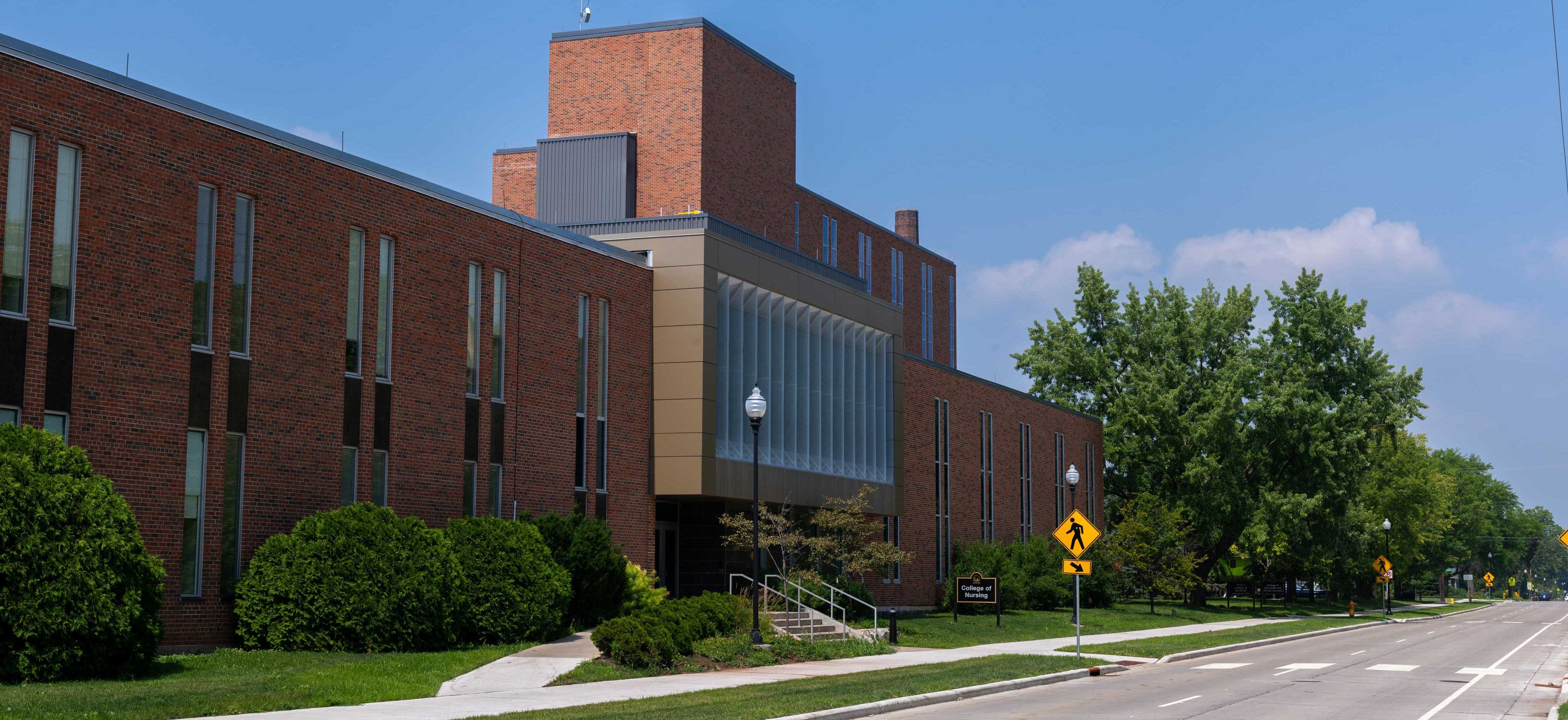 Exterior Photo of University of Wisconsin-Oshkosh Clow Science Center and Nursing Education Building
