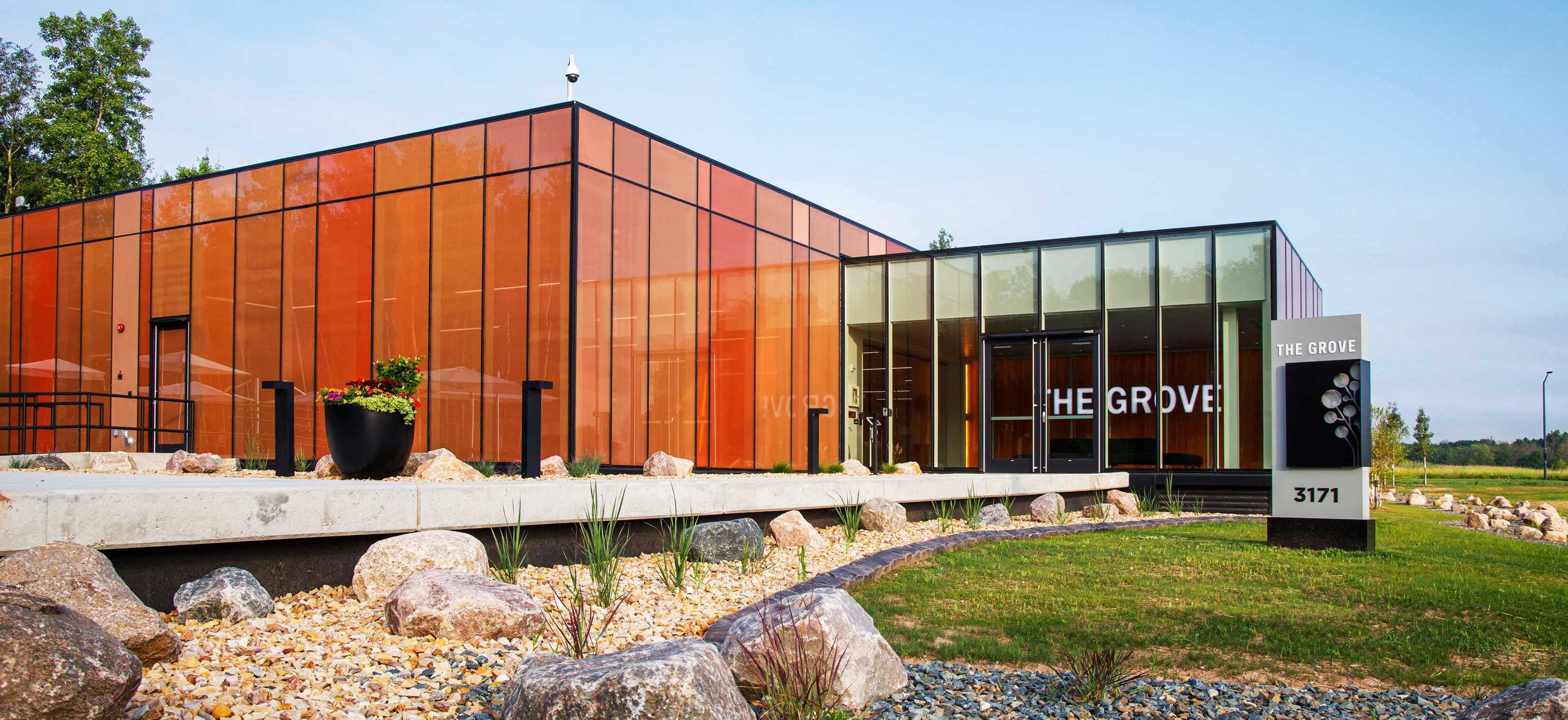 Schneider National The Grove Innovation Center corporate office exterior completed construction by CD Smith