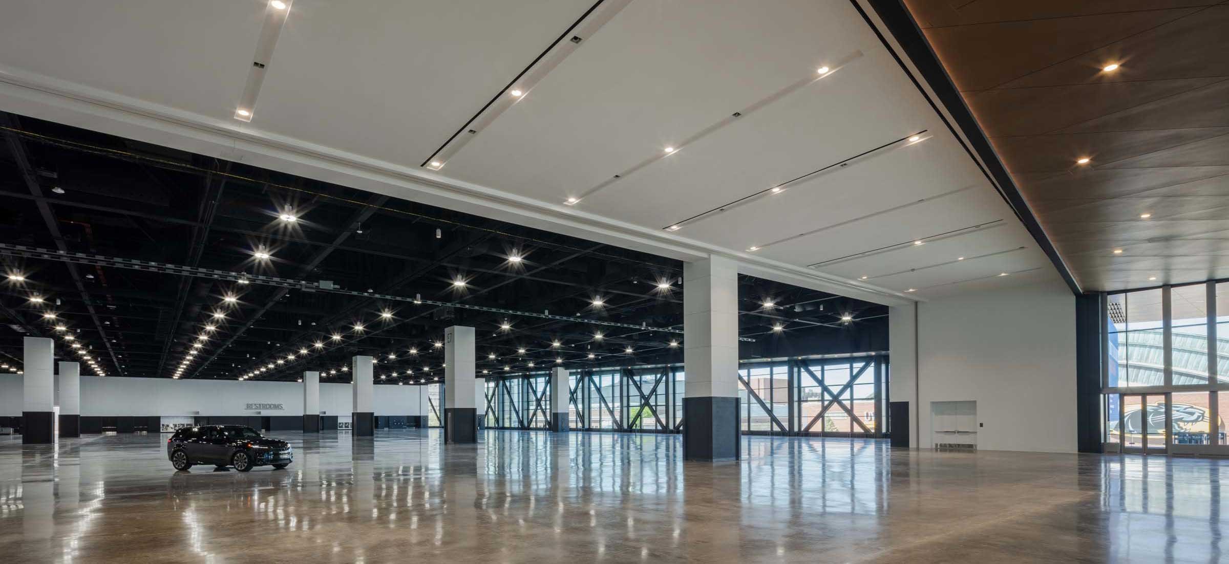 Baird Center Exhibit Hall interior in Milwaukee Wisconsin convention center CD Smith Construction completed project photo