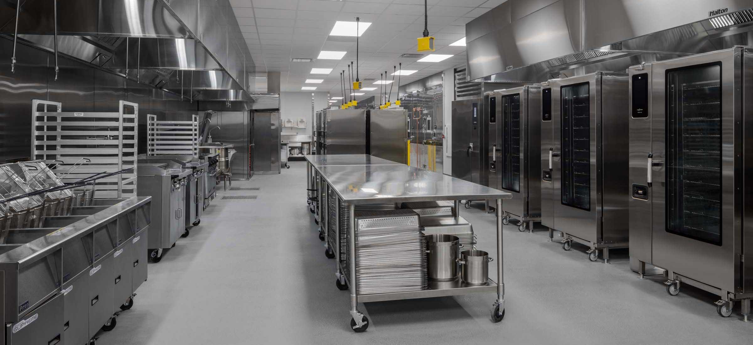 09-Baird Center industrial kitchen interior convention center in Milwaukee Wisconsin CD Smith Construction completed project photo