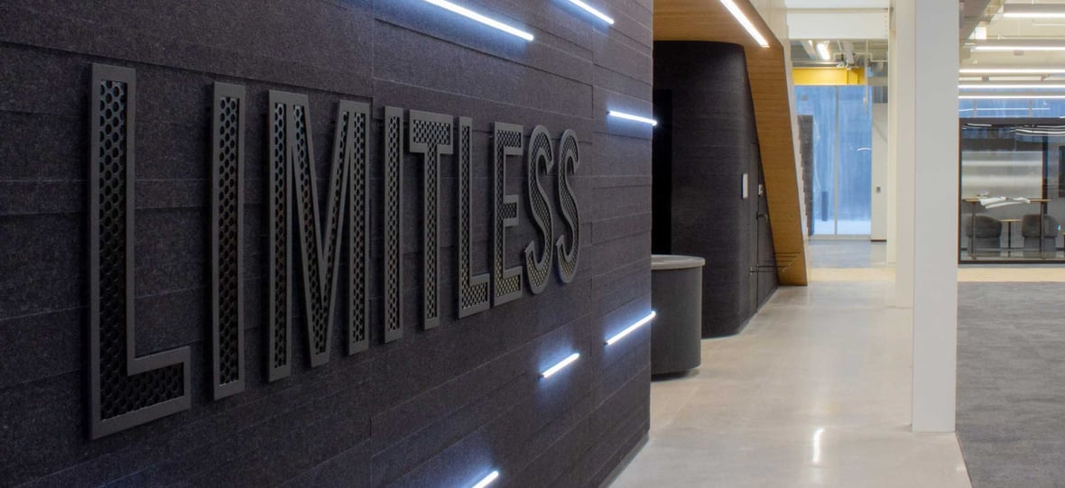 Schneider National The Grove Innovation Center corporate office interior commons completed construction by CD Smith