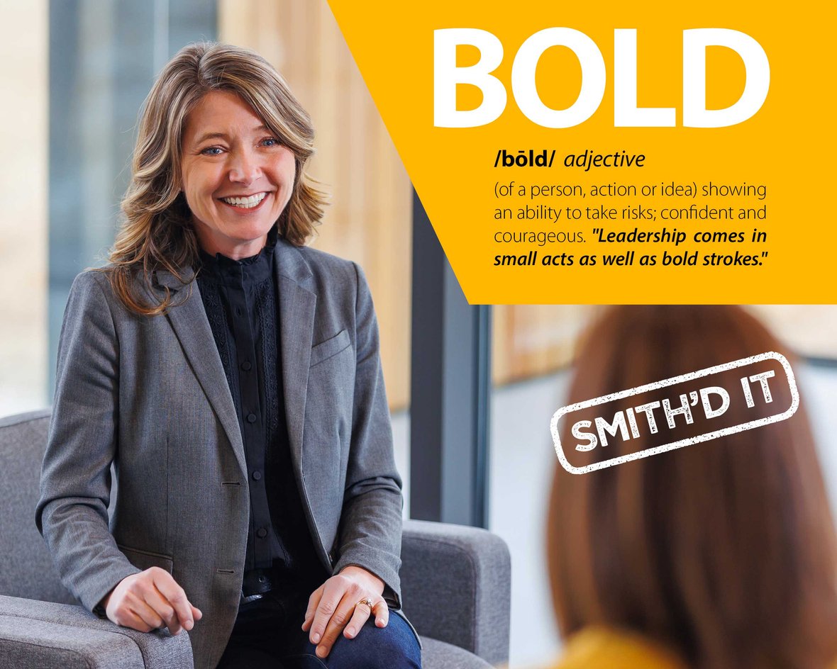 Holly Brenner SVP at CD Smith Construction with quote about BOLD Leadership