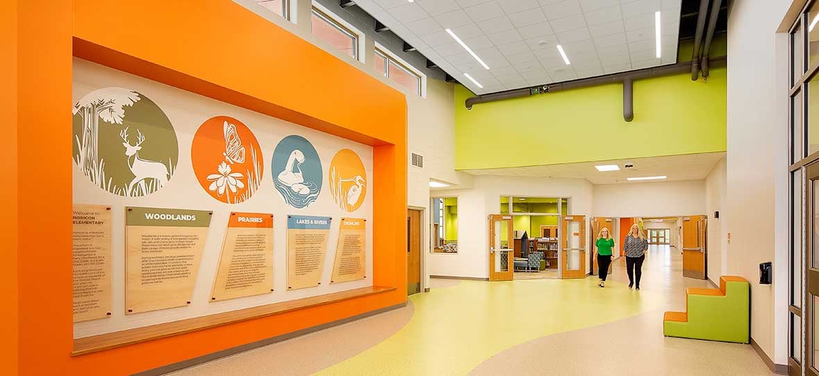 Modern School Building C.D. Smith Construction Manager & Preconstruction for Horicon School District Commercial Project