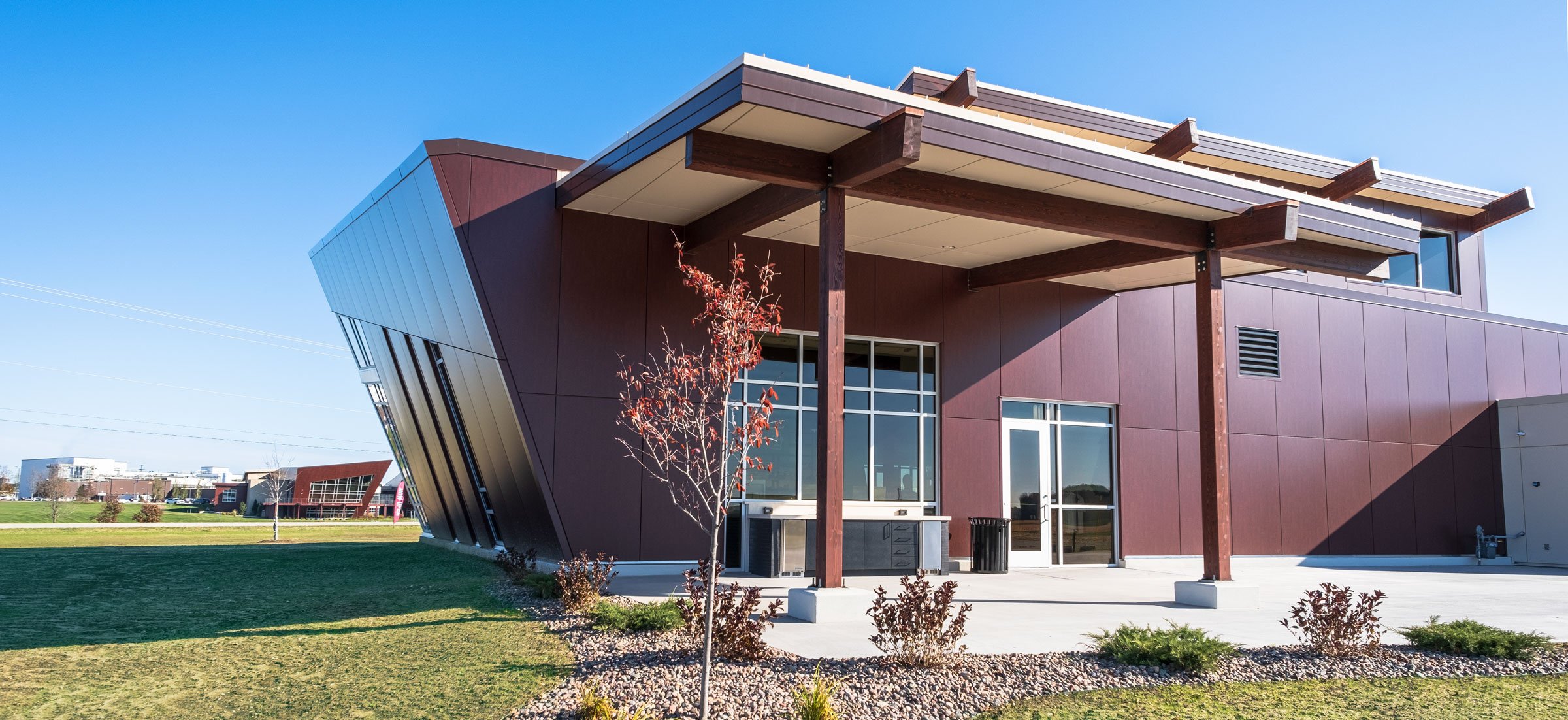 Johnsonville Marketplace Retail Shop Modern Exterior Facade & Interior Design Green Build by C.D. Smith Construction Manager