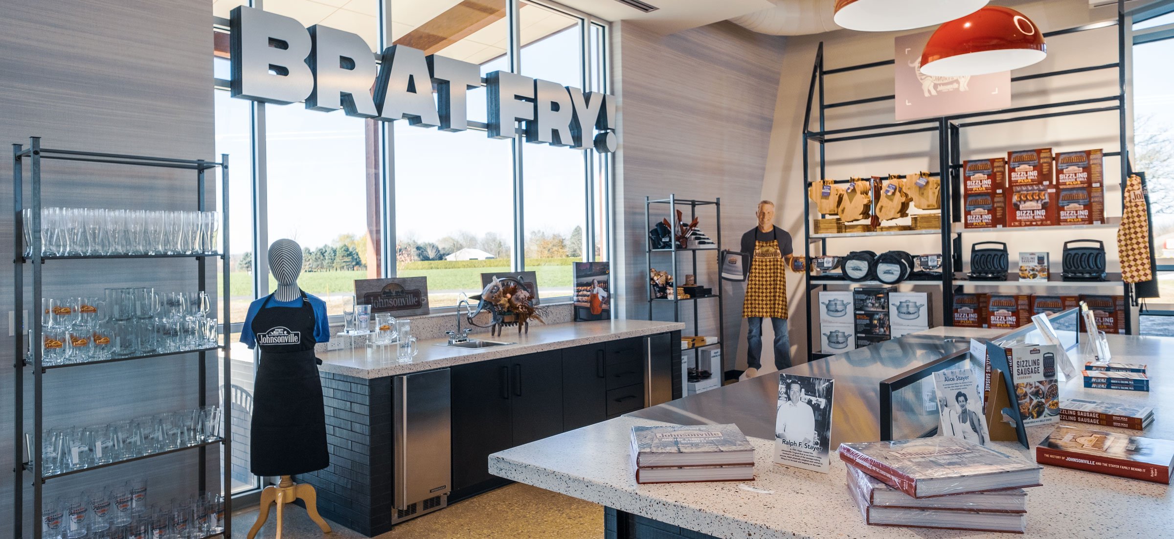 Johnsonville Marketplace Retail Shop Modern Exterior Facade & Interior Design Green Build by C.D. Smith Construction Manager