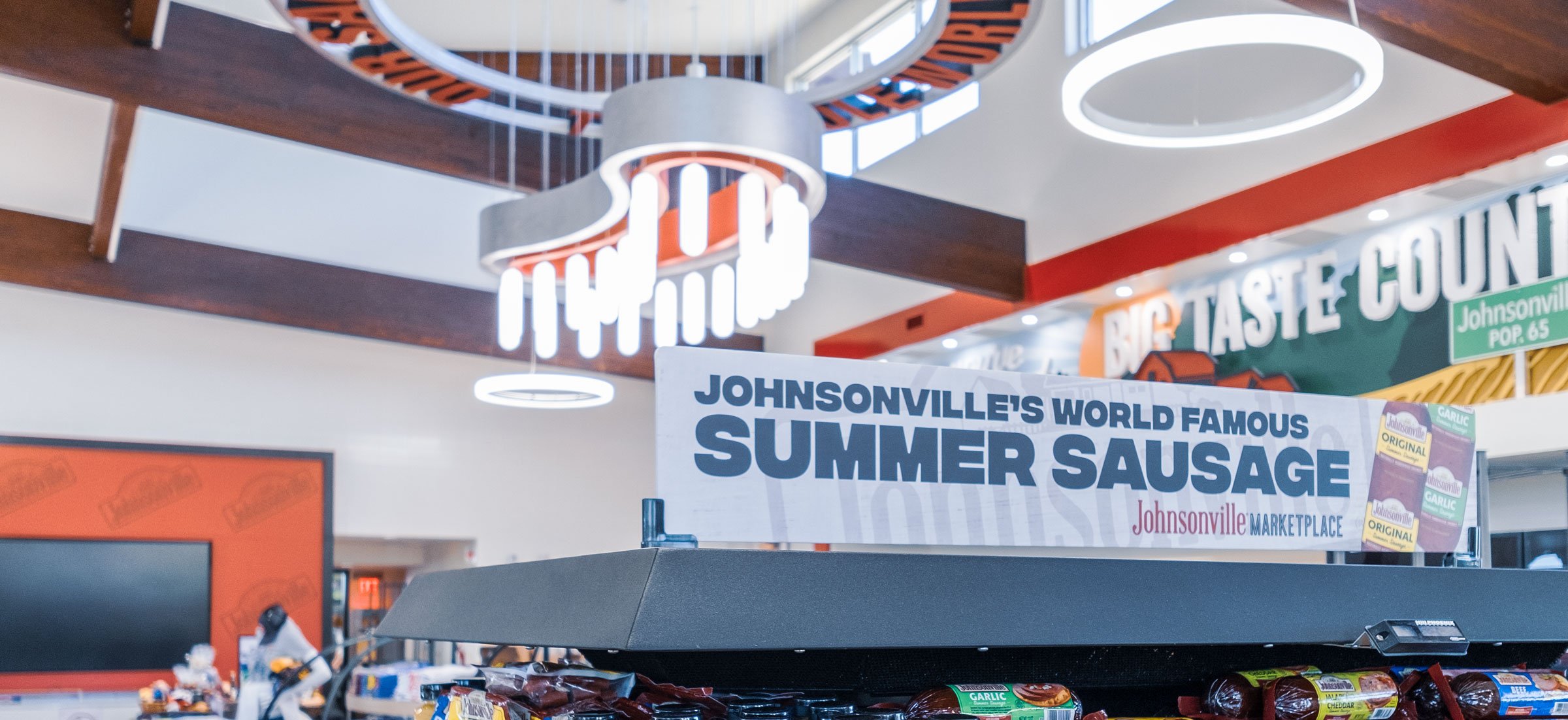 Johnsonville Marketplace Retail Shop Modern Exterior Facade & Interior Design Green Build by C.D. Smith Construction Manager