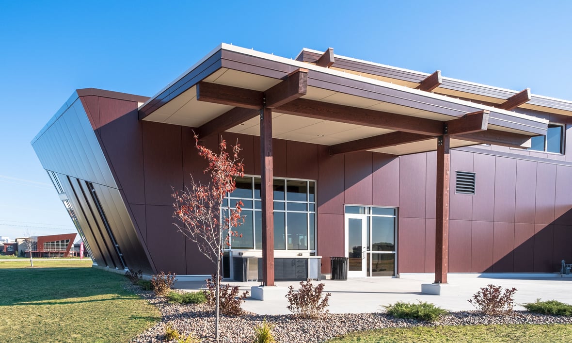 Johnsonville Marketplace Retail Shop Modern Exterior Facade & Interior Design Green Build by C.D. Smith Construction Manager