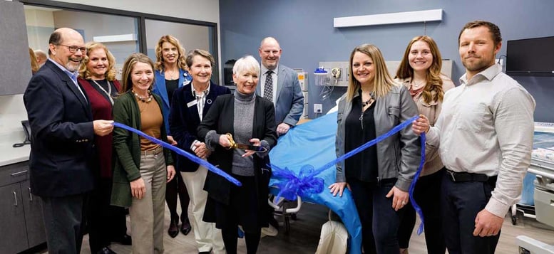 Ribbon cutting for Marian University
